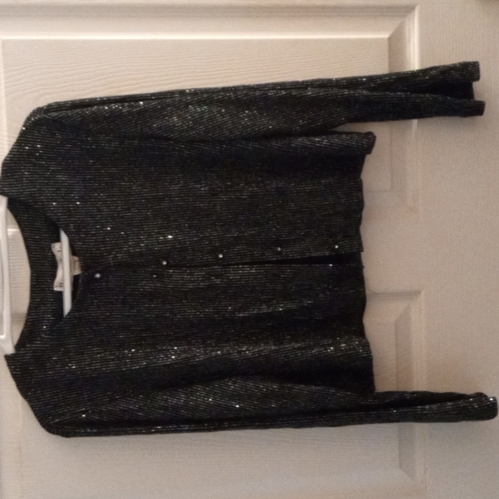 Ronni Nicole glittery blinged out women's cardigan/cover up size 14